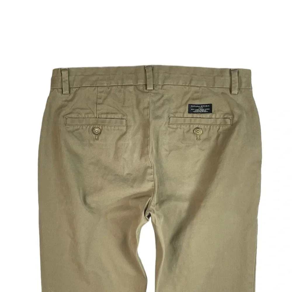 MJ134 Men’s Banana Republic SKINNY Fit FULTON Preppy Chino Pants 30x30